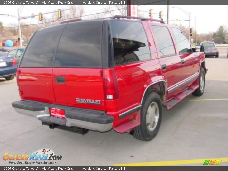 1996 Chevrolet Tahoe LT 4x4 Victory Red / Gray Photo #14