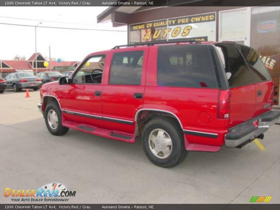 1996 Chevrolet Tahoe LT 4x4 Victory Red / Gray Photo #23