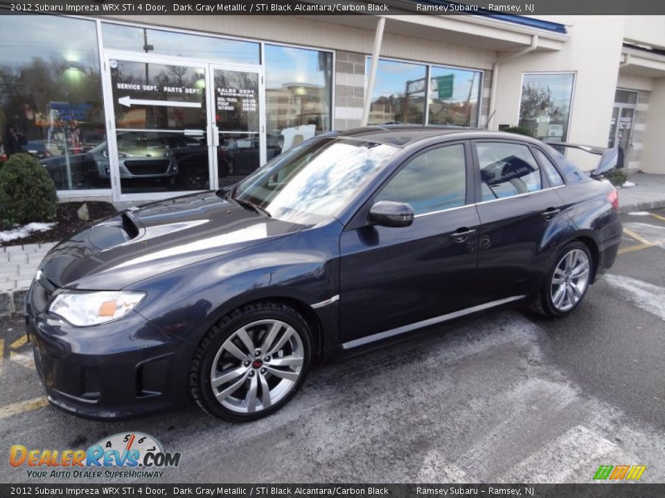 2012 Subaru Impreza WRX STi 4 Door Dark Gray Metallic / STi Black Alcantara/Carbon Black Photo #2