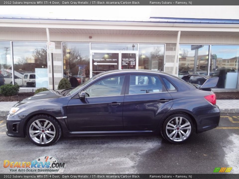 2012 Subaru Impreza WRX STi 4 Door Dark Gray Metallic / STi Black Alcantara/Carbon Black Photo #3