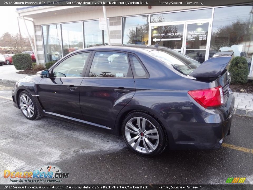 2012 Subaru Impreza WRX STi 4 Door Dark Gray Metallic / STi Black Alcantara/Carbon Black Photo #4