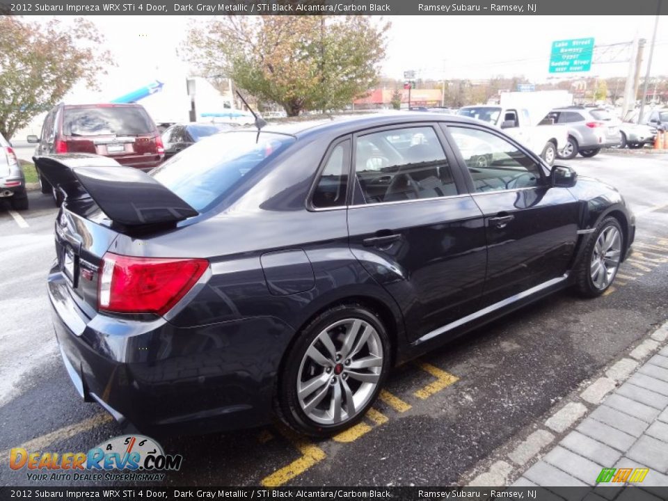 2012 Subaru Impreza WRX STi 4 Door Dark Gray Metallic / STi Black Alcantara/Carbon Black Photo #8