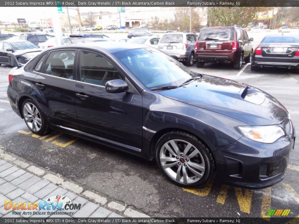 2012 Subaru Impreza WRX STi 4 Door Dark Gray Metallic / STi Black Alcantara/Carbon Black Photo #10