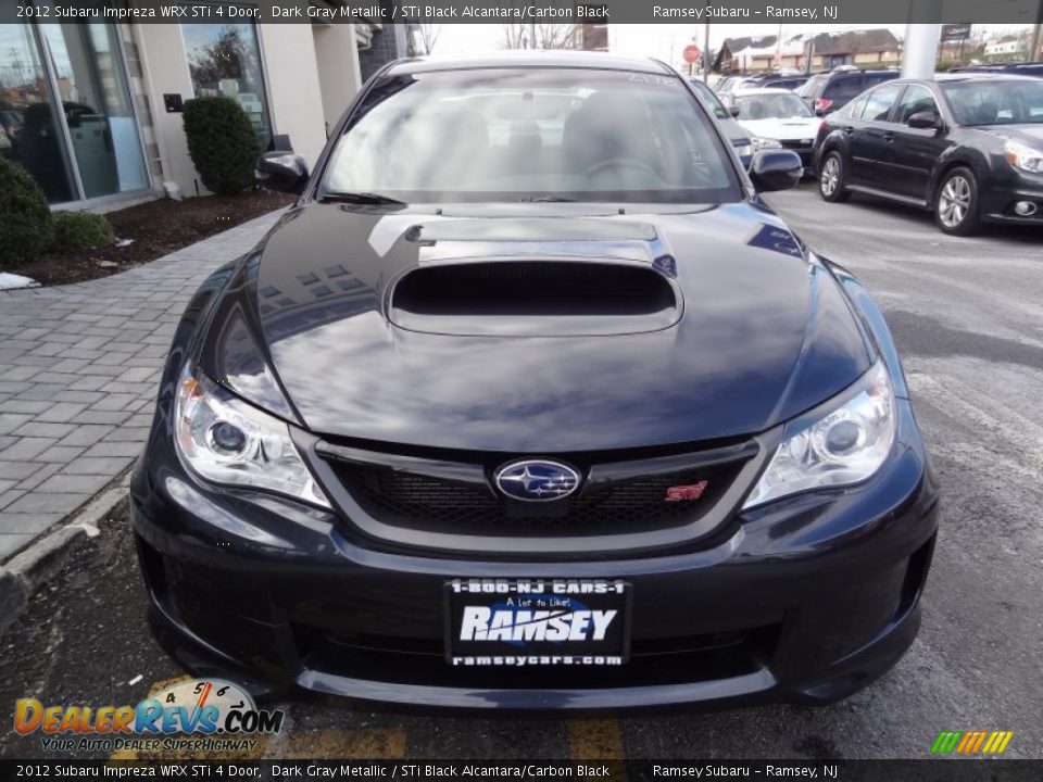 2012 Subaru Impreza WRX STi 4 Door Dark Gray Metallic / STi Black Alcantara/Carbon Black Photo #12