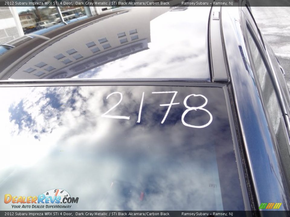 2012 Subaru Impreza WRX STi 4 Door Dark Gray Metallic / STi Black Alcantara/Carbon Black Photo #13