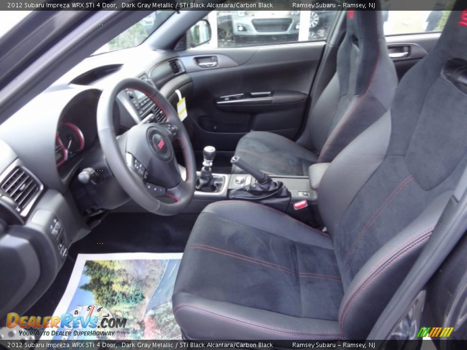 STi Black Alcantara/Carbon Black Interior - 2012 Subaru Impreza WRX STi 4 Door Photo #14