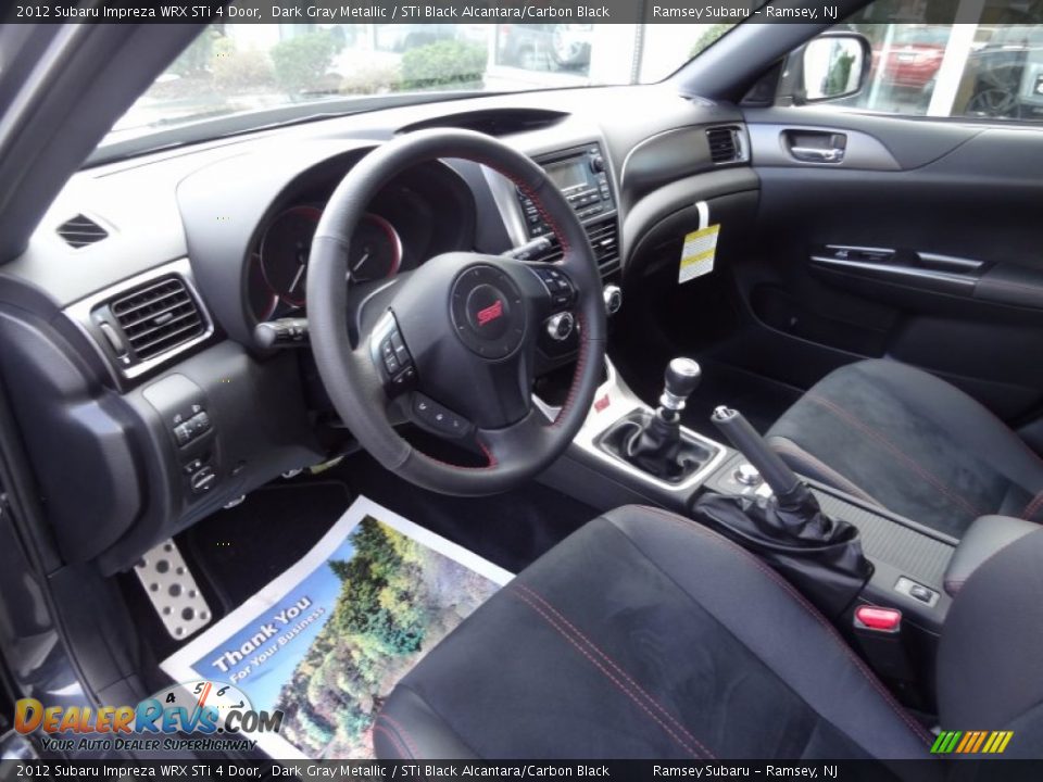 Sti Black Alcantara Carbon Black Interior 2012 Subaru