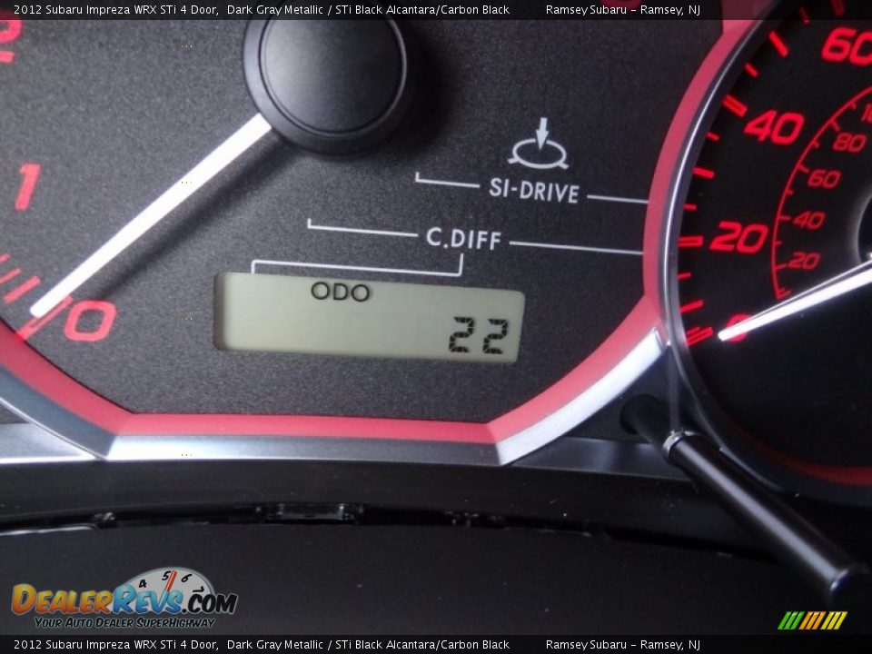 2012 Subaru Impreza WRX STi 4 Door Dark Gray Metallic / STi Black Alcantara/Carbon Black Photo #32