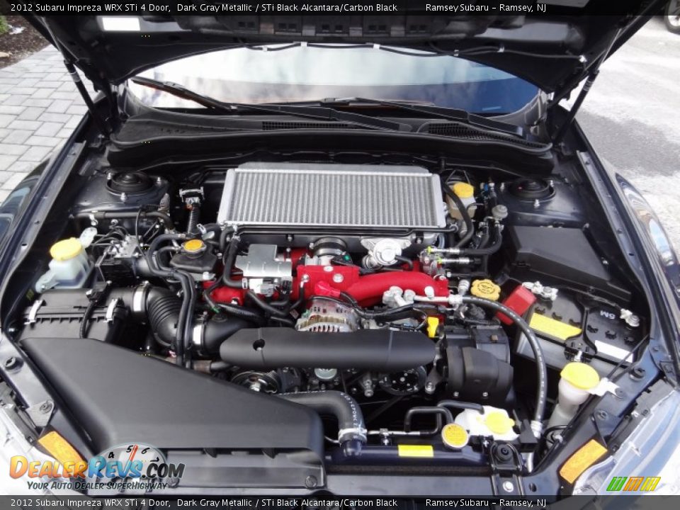 2012 Subaru Impreza WRX STi 4 Door 2.5 Liter STi Turbocharged DOHC 16-Valve DAVCS Flat 4 Cylinder Engine Photo #34