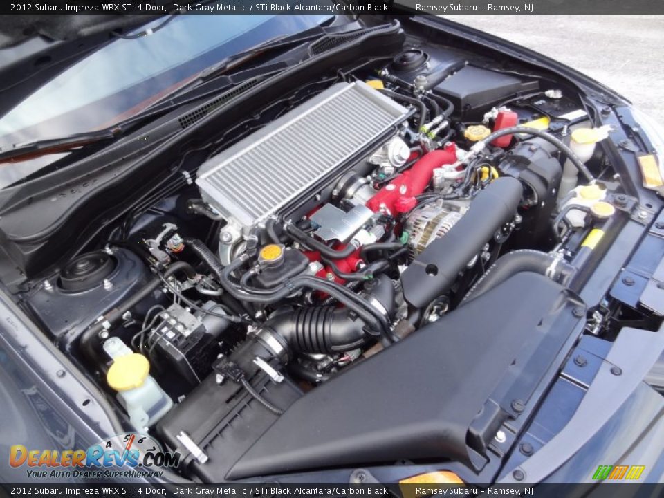 2012 Subaru Impreza WRX STi 4 Door 2.5 Liter STi Turbocharged DOHC 16-Valve DAVCS Flat 4 Cylinder Engine Photo #36