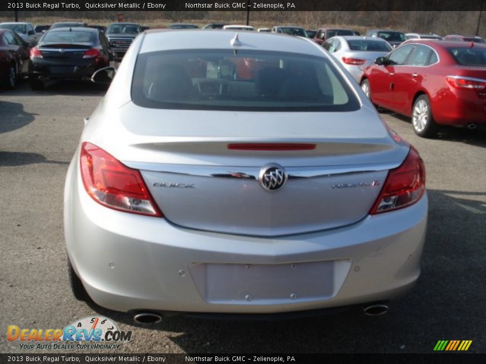 2013 Buick Regal Turbo Quicksilver Metallic / Ebony Photo #7