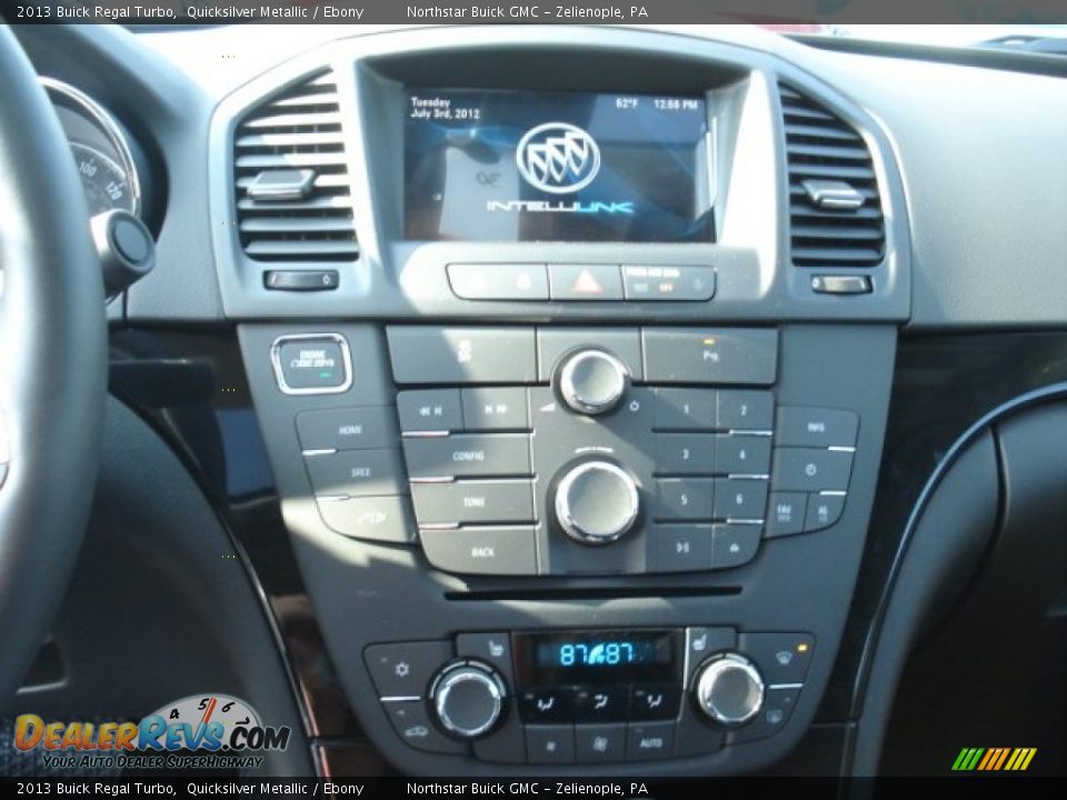2013 Buick Regal Turbo Quicksilver Metallic / Ebony Photo #16