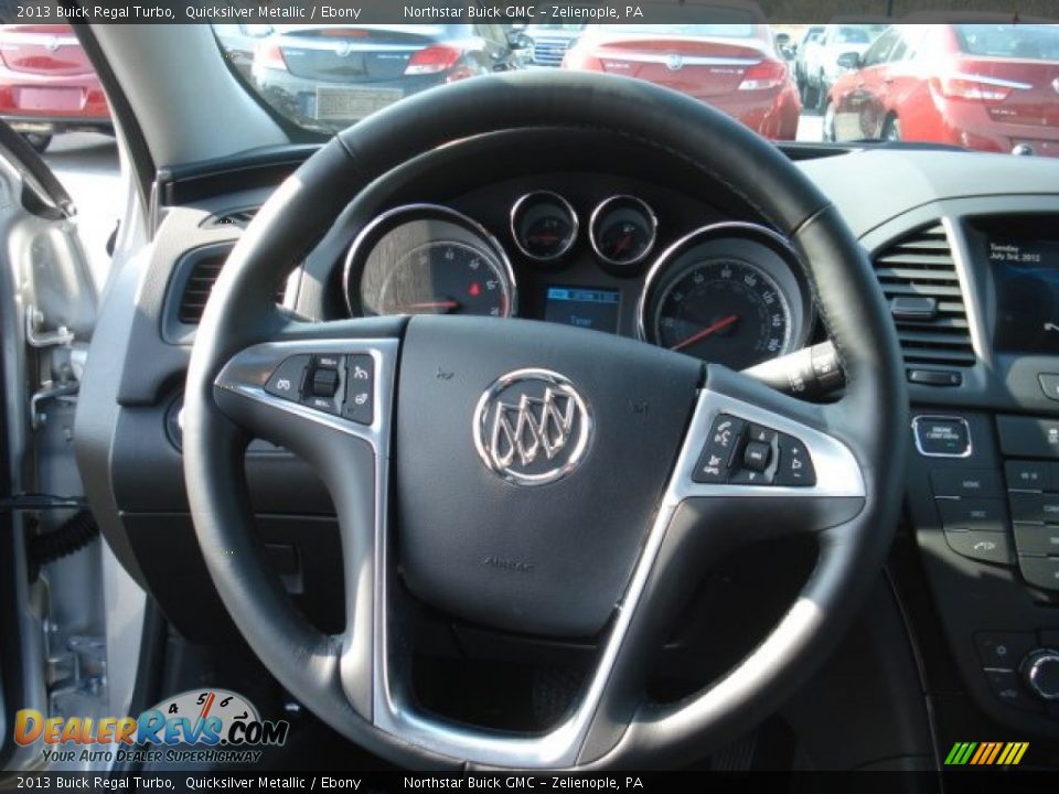 2013 Buick Regal Turbo Quicksilver Metallic / Ebony Photo #18