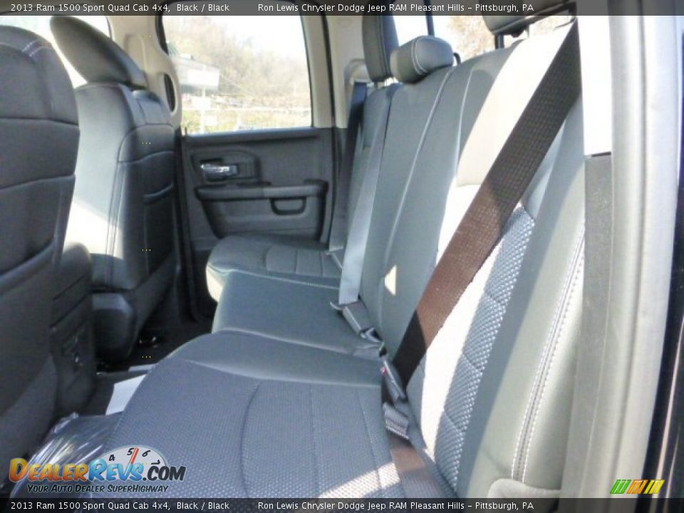 Rear Seat of 2013 Ram 1500 Sport Quad Cab 4x4 Photo #15