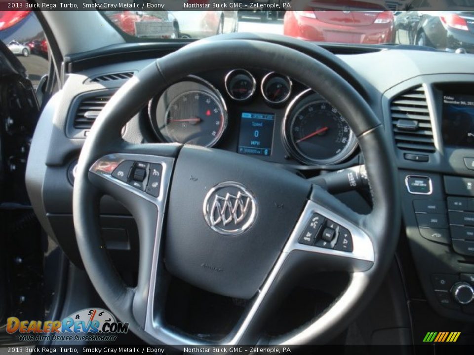 2013 Buick Regal Turbo Smoky Gray Metallic / Ebony Photo #18