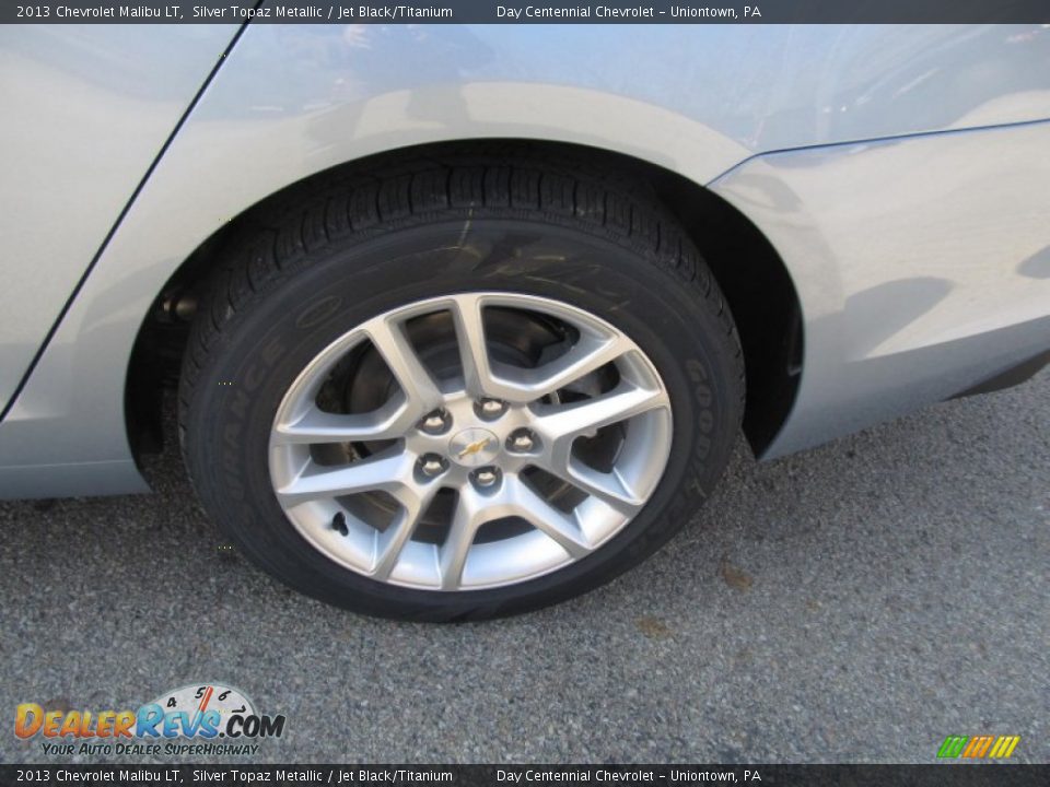 2013 Chevrolet Malibu LT Silver Topaz Metallic / Jet Black/Titanium Photo #3