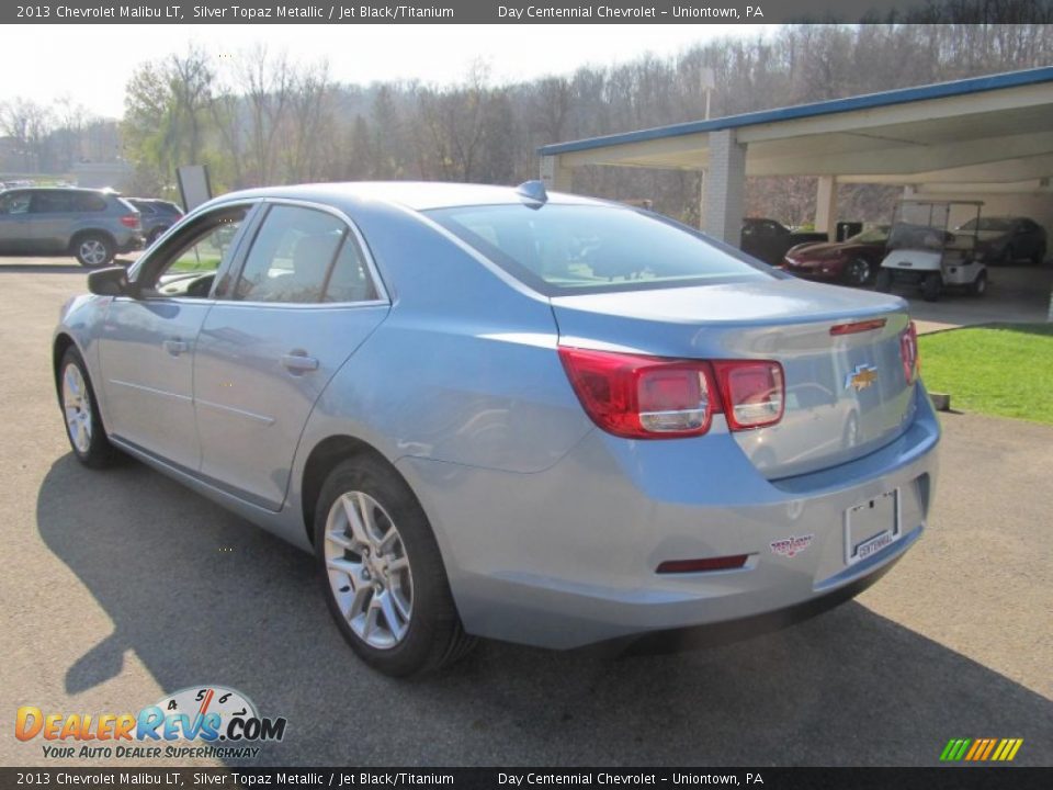 2013 Chevrolet Malibu LT Silver Topaz Metallic / Jet Black/Titanium Photo #4