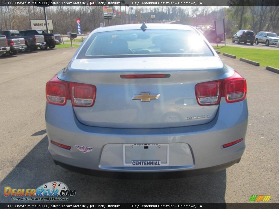 2013 Chevrolet Malibu LT Silver Topaz Metallic / Jet Black/Titanium Photo #5
