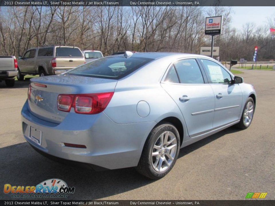 2013 Chevrolet Malibu LT Silver Topaz Metallic / Jet Black/Titanium Photo #6