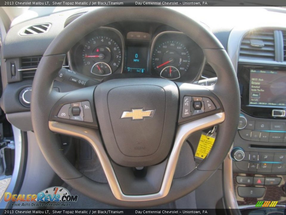 2013 Chevrolet Malibu LT Silver Topaz Metallic / Jet Black/Titanium Photo #14