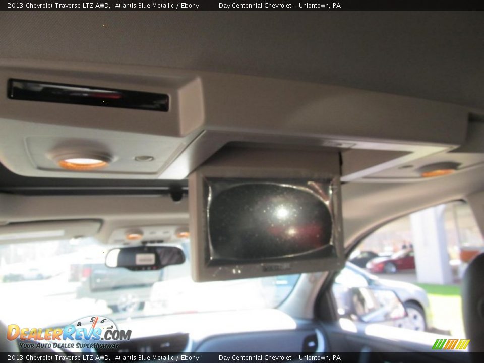 2013 Chevrolet Traverse LTZ AWD Atlantis Blue Metallic / Ebony Photo #13