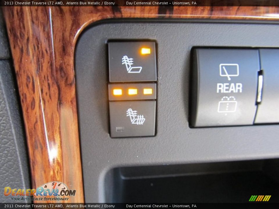 2013 Chevrolet Traverse LTZ AWD Atlantis Blue Metallic / Ebony Photo #18