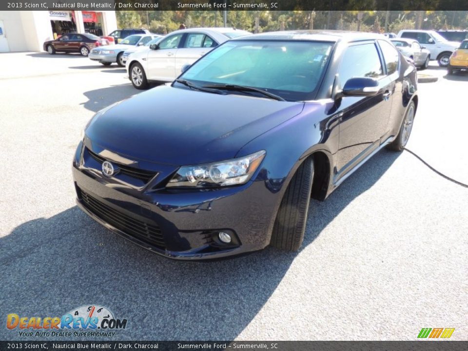 2013 Scion tC Nautical Blue Metallic / Dark Charcoal Photo #1