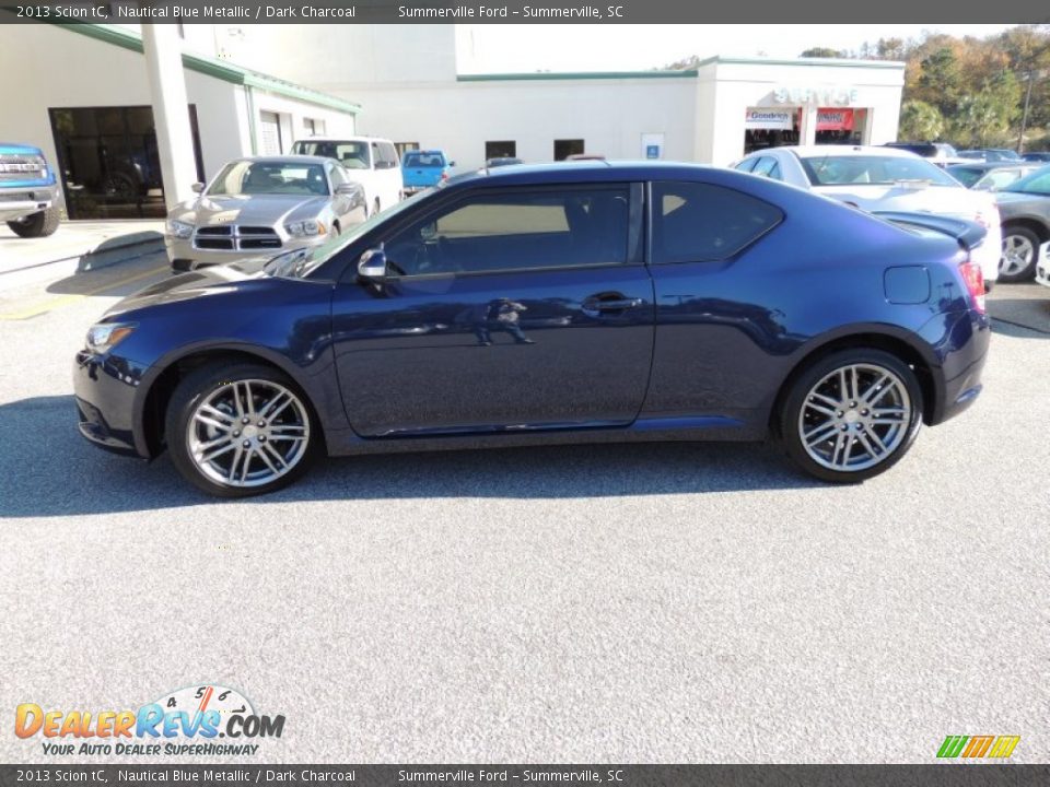 2013 Scion tC Nautical Blue Metallic / Dark Charcoal Photo #2
