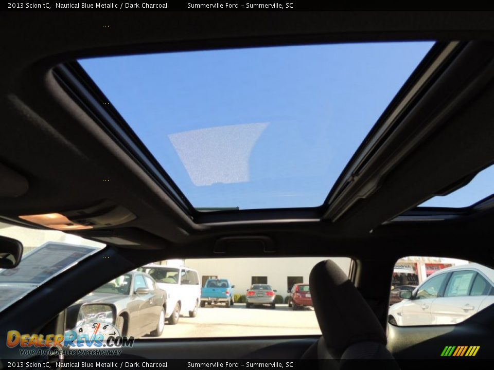 2013 Scion tC Nautical Blue Metallic / Dark Charcoal Photo #4