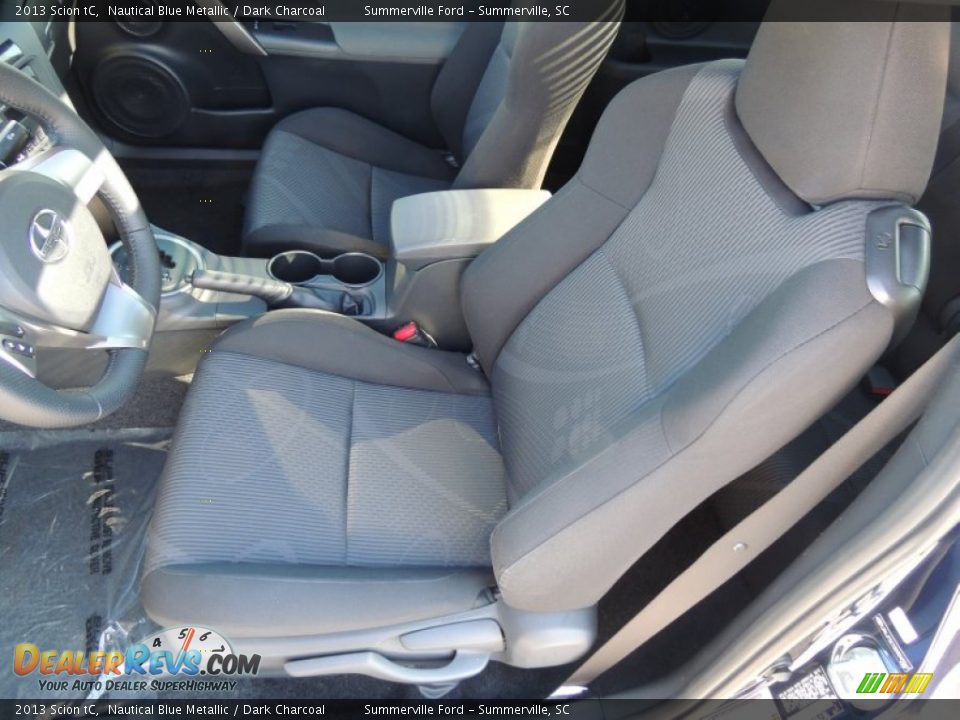 2013 Scion tC Nautical Blue Metallic / Dark Charcoal Photo #5