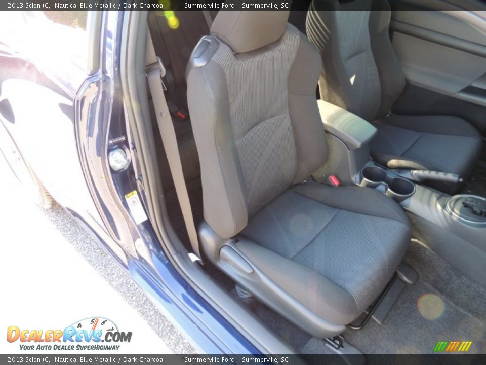 2013 Scion tC Nautical Blue Metallic / Dark Charcoal Photo #7