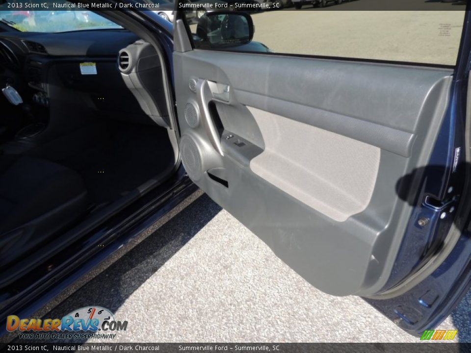 2013 Scion tC Nautical Blue Metallic / Dark Charcoal Photo #8