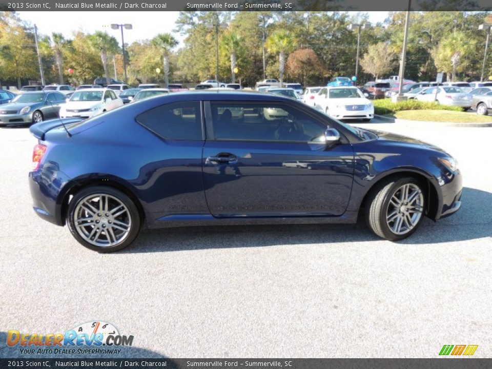 2013 Scion tC Nautical Blue Metallic / Dark Charcoal Photo #9