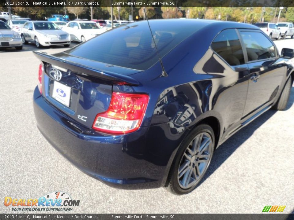 2013 Scion tC Nautical Blue Metallic / Dark Charcoal Photo #10