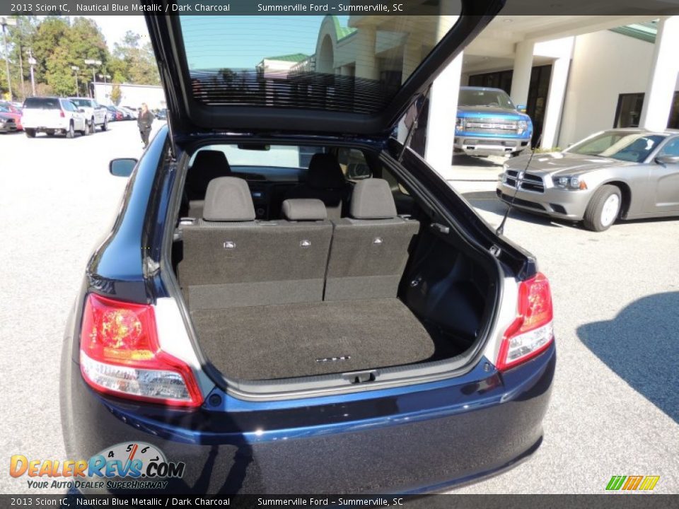 2013 Scion tC Nautical Blue Metallic / Dark Charcoal Photo #11