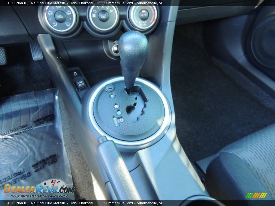 2013 Scion tC Nautical Blue Metallic / Dark Charcoal Photo #12
