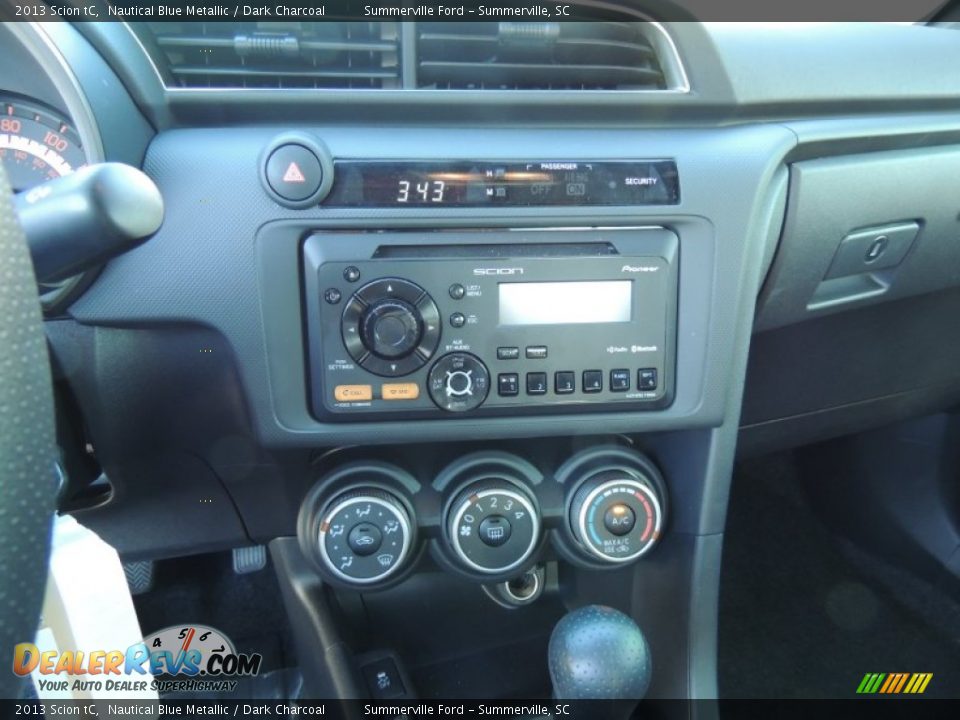 2013 Scion tC Nautical Blue Metallic / Dark Charcoal Photo #13