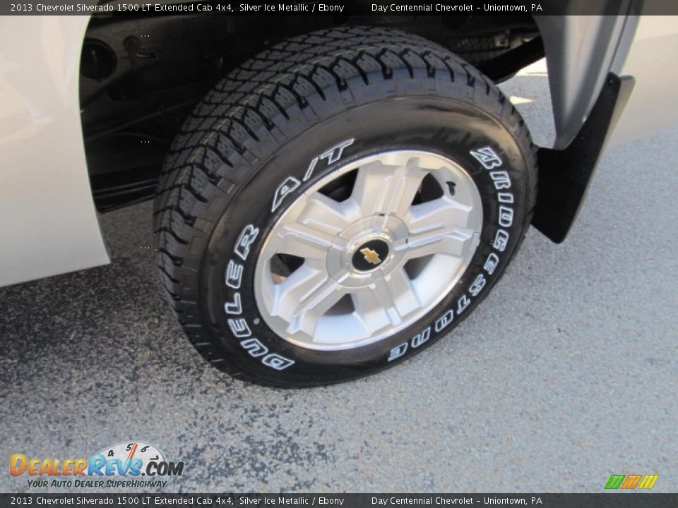 2013 Chevrolet Silverado 1500 LT Extended Cab 4x4 Silver Ice Metallic / Ebony Photo #3