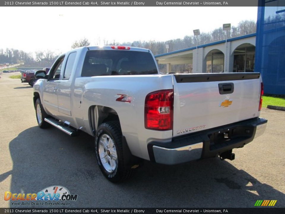 2013 Chevrolet Silverado 1500 LT Extended Cab 4x4 Silver Ice Metallic / Ebony Photo #4