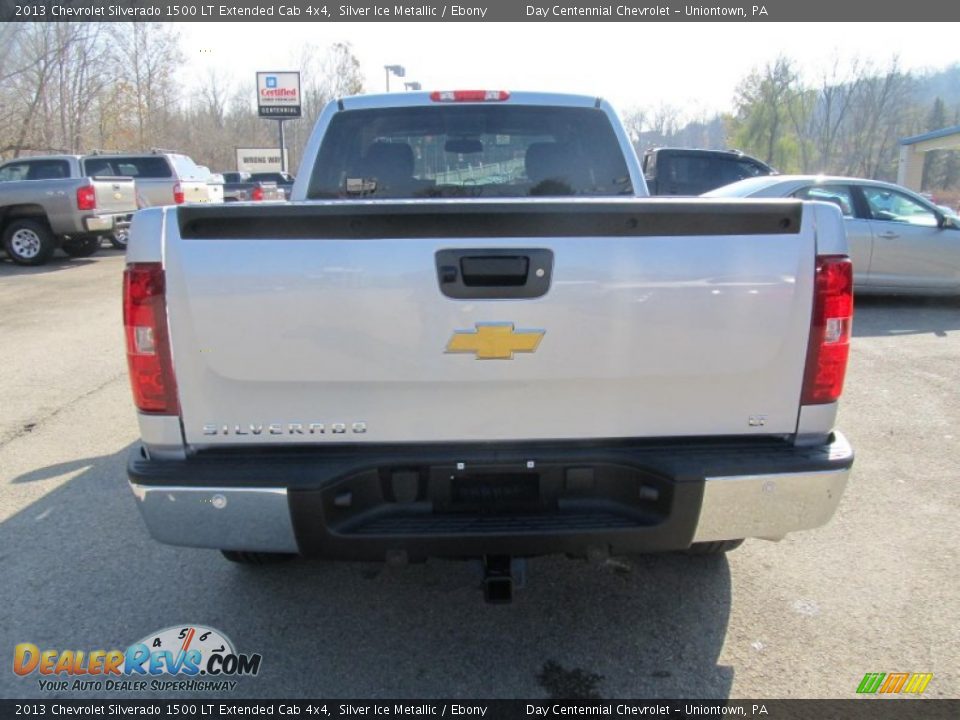 2013 Chevrolet Silverado 1500 LT Extended Cab 4x4 Silver Ice Metallic / Ebony Photo #5