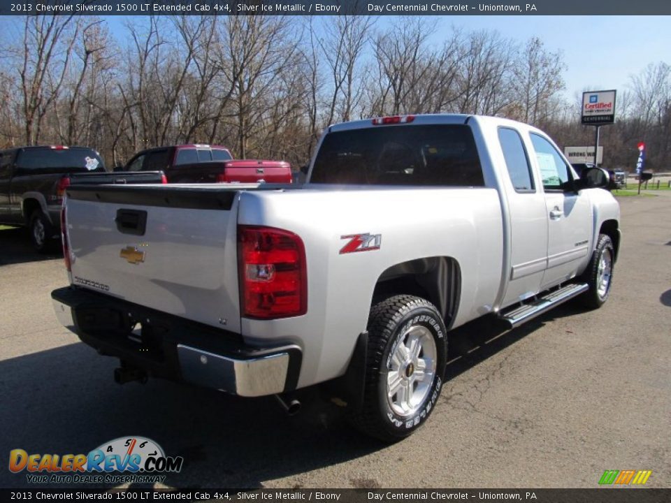 2013 Chevrolet Silverado 1500 LT Extended Cab 4x4 Silver Ice Metallic / Ebony Photo #7
