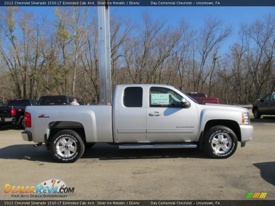 2013 Chevrolet Silverado 1500 LT Extended Cab 4x4 Silver Ice Metallic / Ebony Photo #8