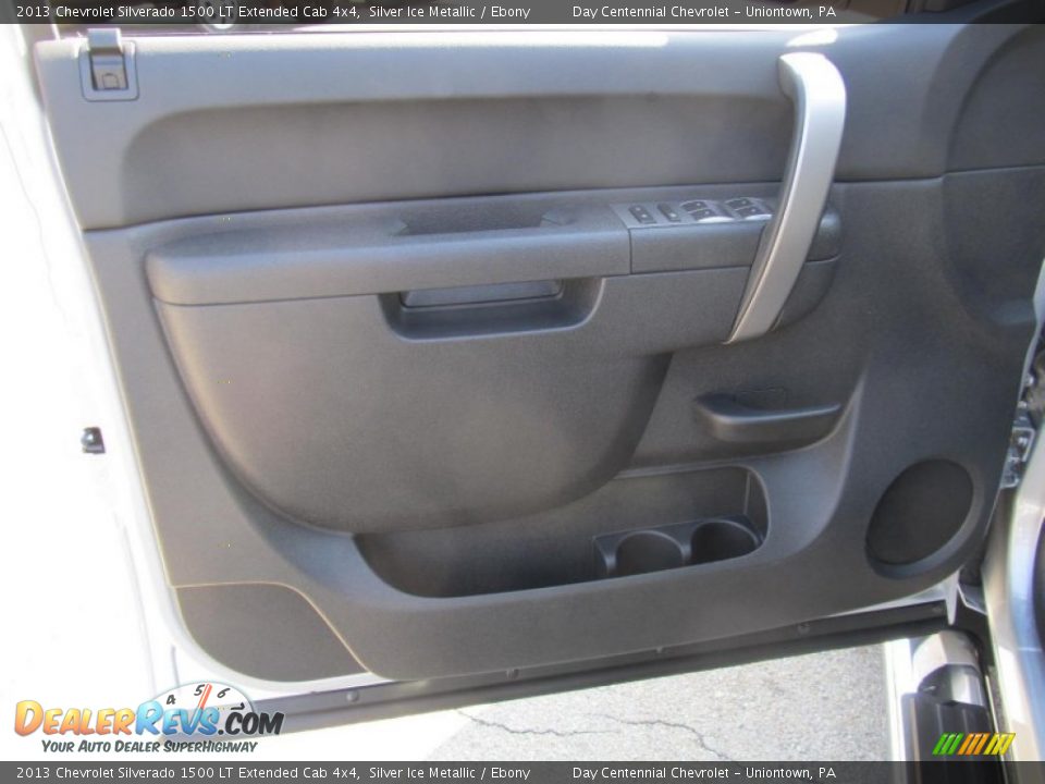2013 Chevrolet Silverado 1500 LT Extended Cab 4x4 Silver Ice Metallic / Ebony Photo #12
