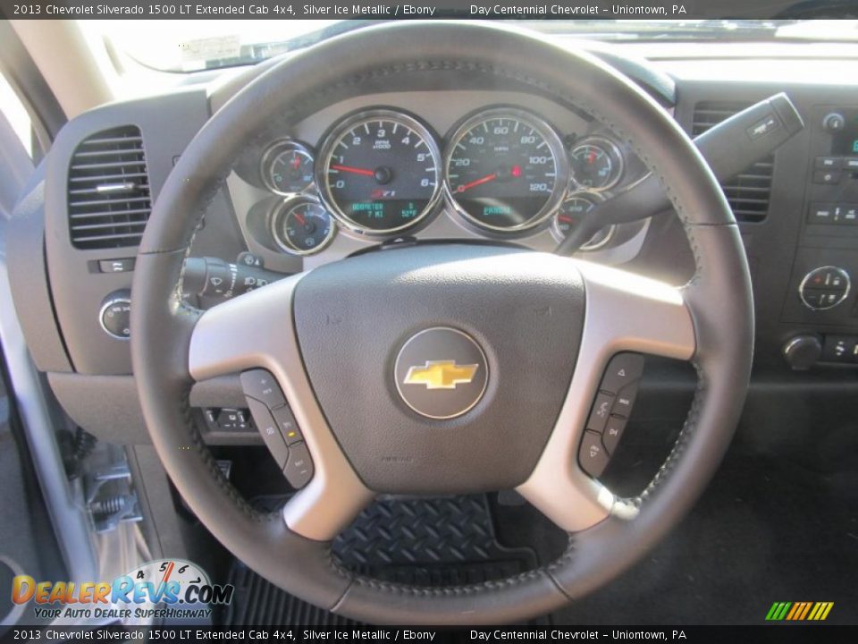 2013 Chevrolet Silverado 1500 LT Extended Cab 4x4 Silver Ice Metallic / Ebony Photo #15
