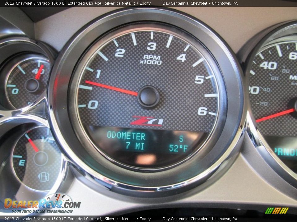 2013 Chevrolet Silverado 1500 LT Extended Cab 4x4 Silver Ice Metallic / Ebony Photo #20