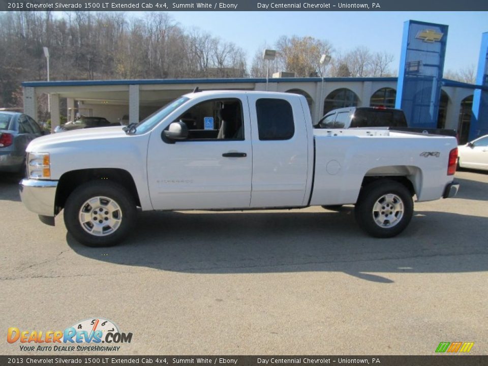2013 Chevrolet Silverado 1500 LT Extended Cab 4x4 Summit White / Ebony Photo #2