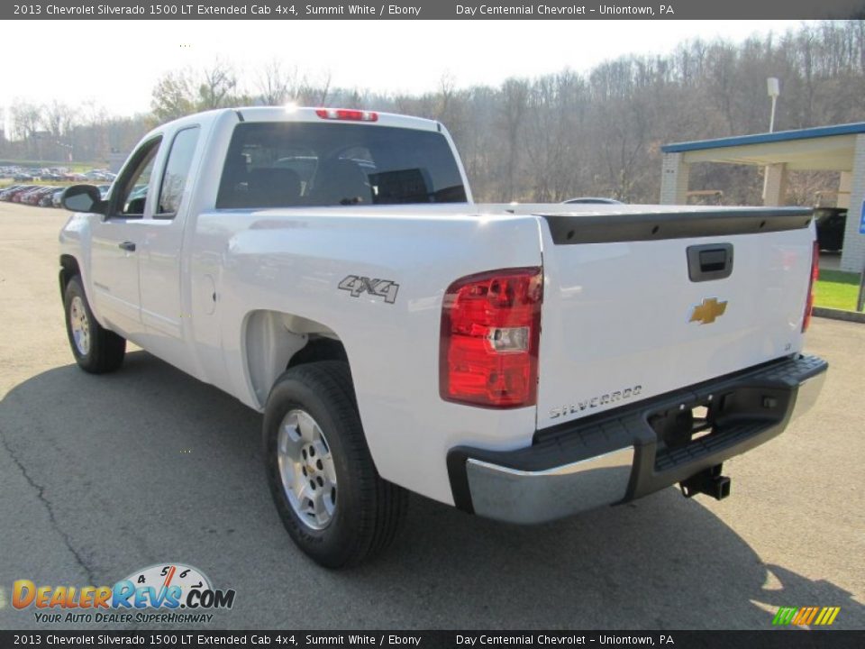 2013 Chevrolet Silverado 1500 LT Extended Cab 4x4 Summit White / Ebony Photo #4
