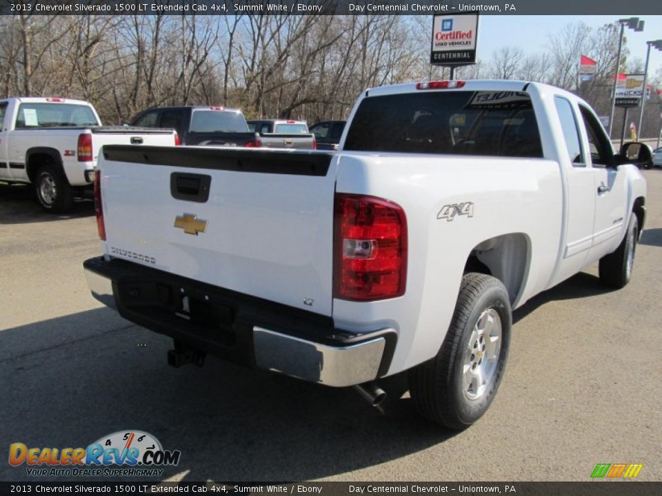 2013 Chevrolet Silverado 1500 LT Extended Cab 4x4 Summit White / Ebony Photo #7