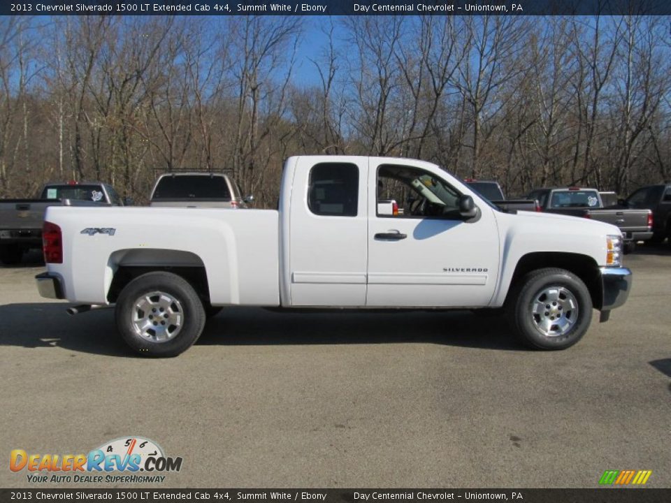 2013 Chevrolet Silverado 1500 LT Extended Cab 4x4 Summit White / Ebony Photo #8