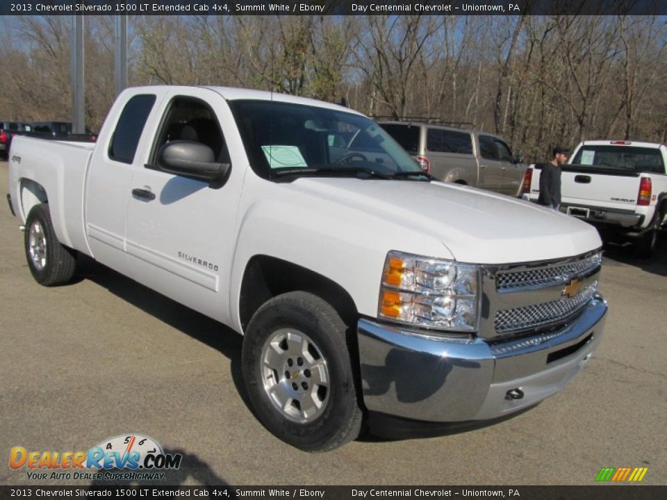 2013 Chevrolet Silverado 1500 LT Extended Cab 4x4 Summit White / Ebony Photo #10